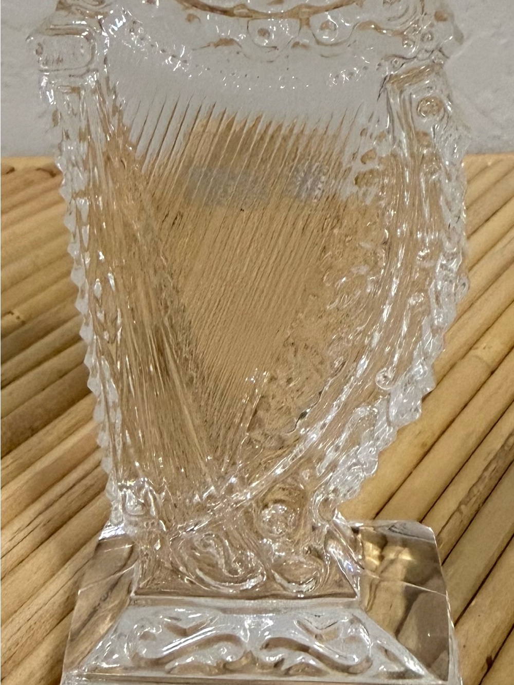 Vintage Galway Irish Crystal Celtic Harp Paperweight Figurine Hand-Cut 24% Lead